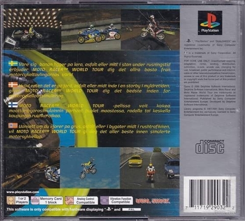 Moto Racer World Tour - Platinum - PS1 (B Grade) (Genbrug)